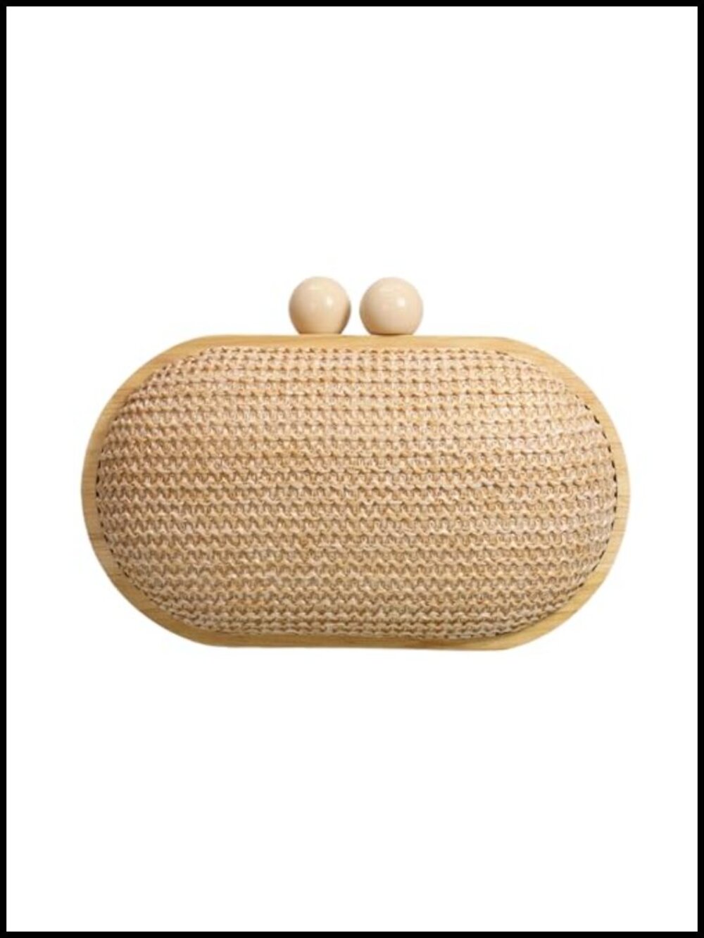 Handwoven Straw Clutch Crossbody Bag with Chain Strap, Magnetic Closure, Summer